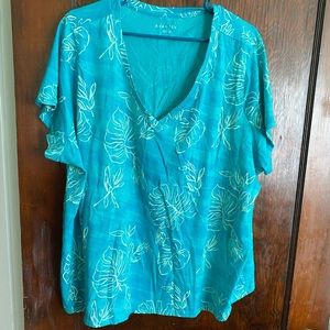 Tropical teal T-shirt